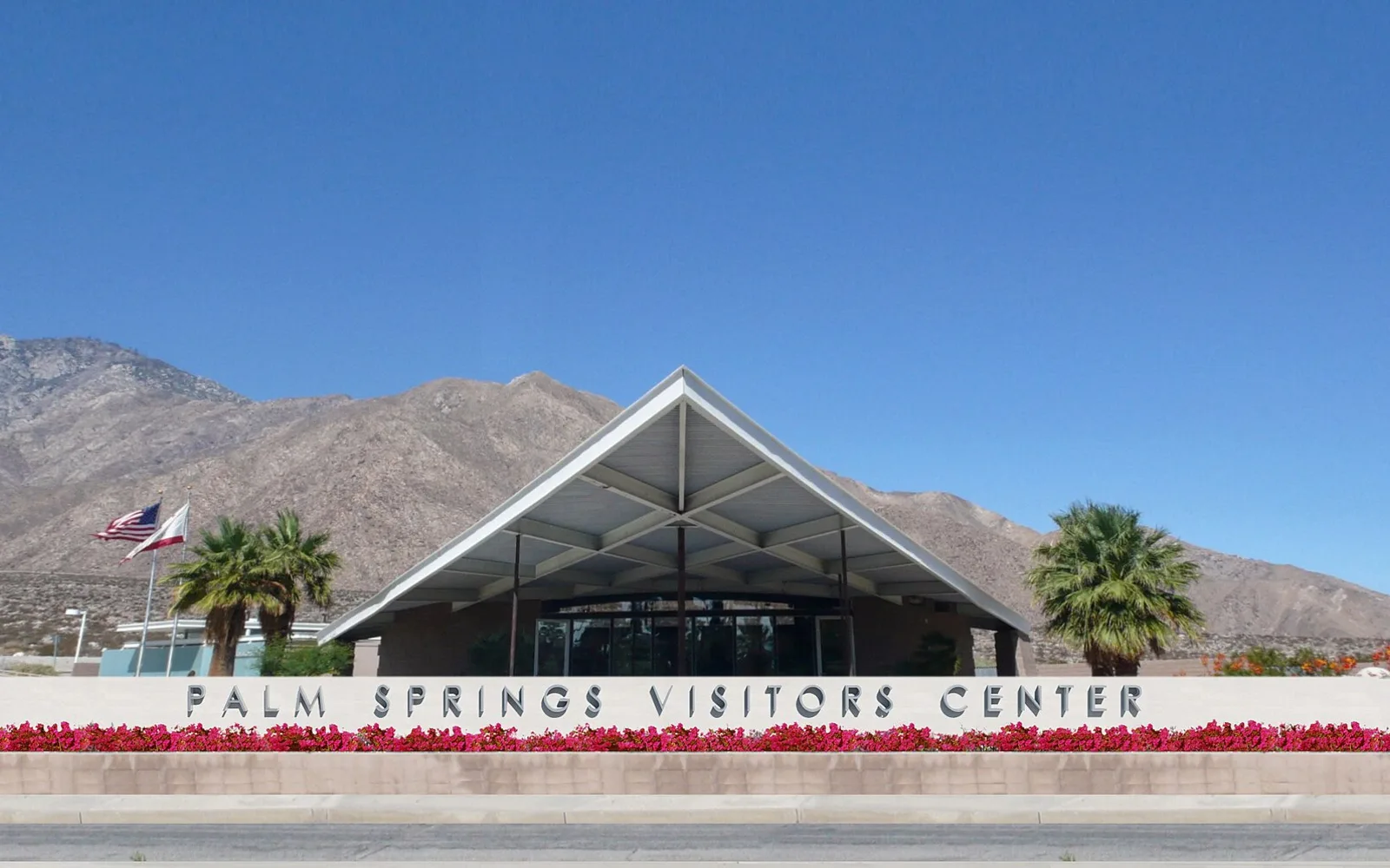 Palm Springs Visitors Center, a former mid-century gas station